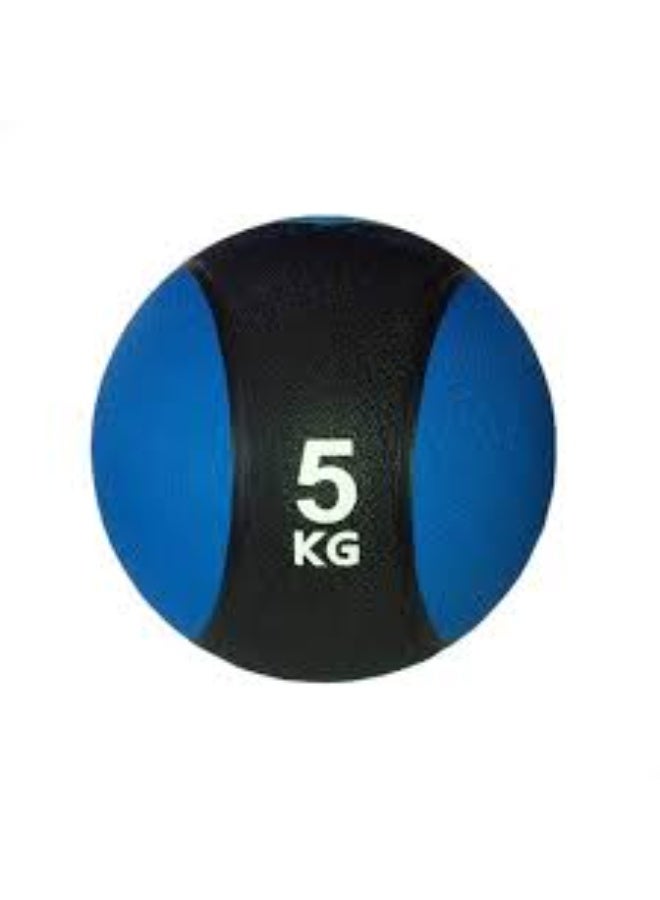 Rubber medicine ball - multi-colored, 5 kg, rehabilitation and fitness ball - Image 5